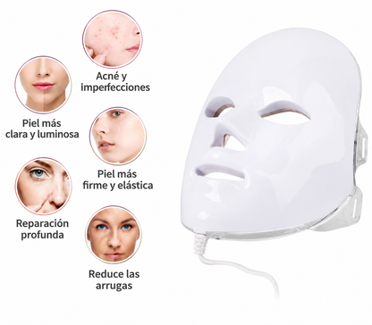 LumiDerm Pro™ – Máscara Facial LED 7 Colores