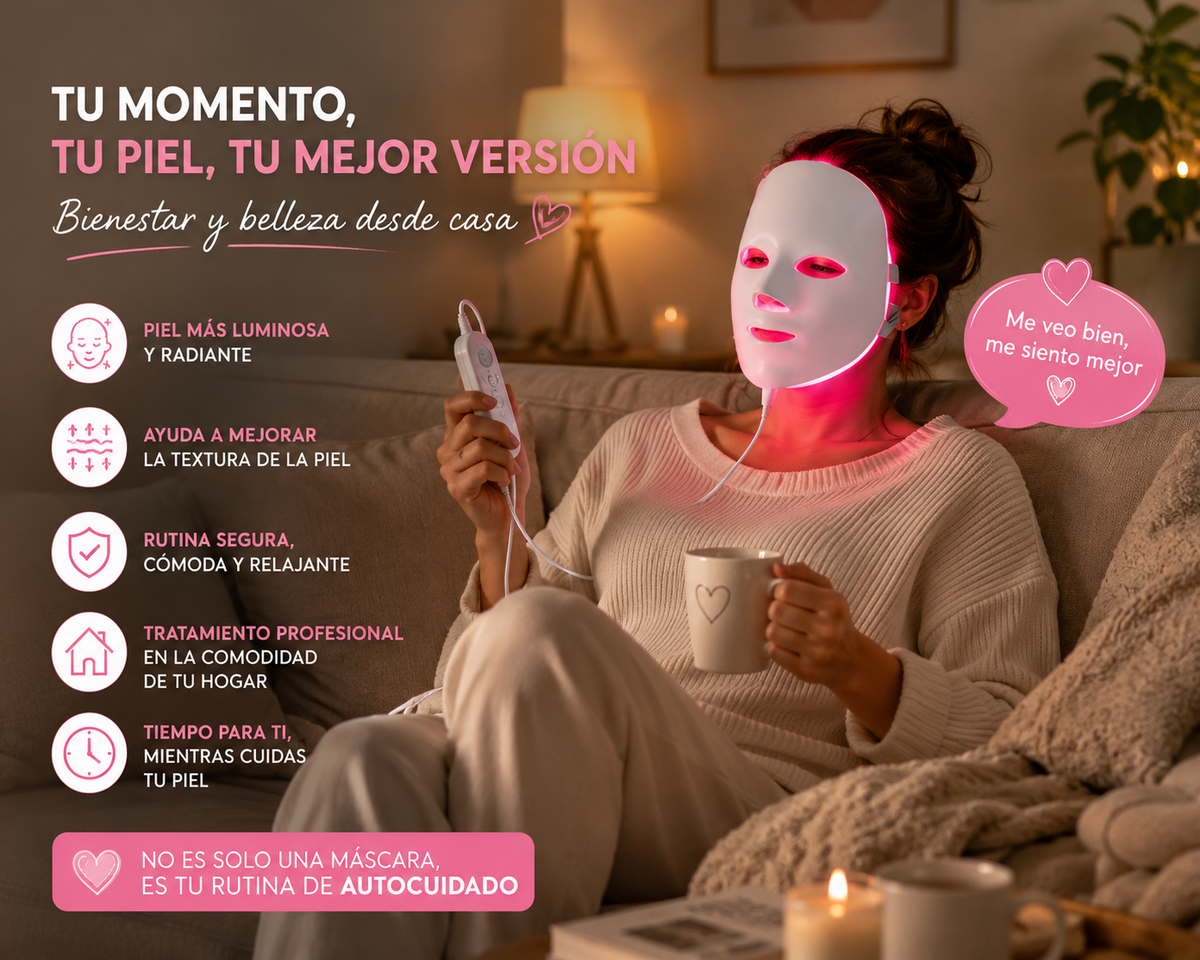 LumiDerm Pro™ – Máscara Facial LED 7 Colores