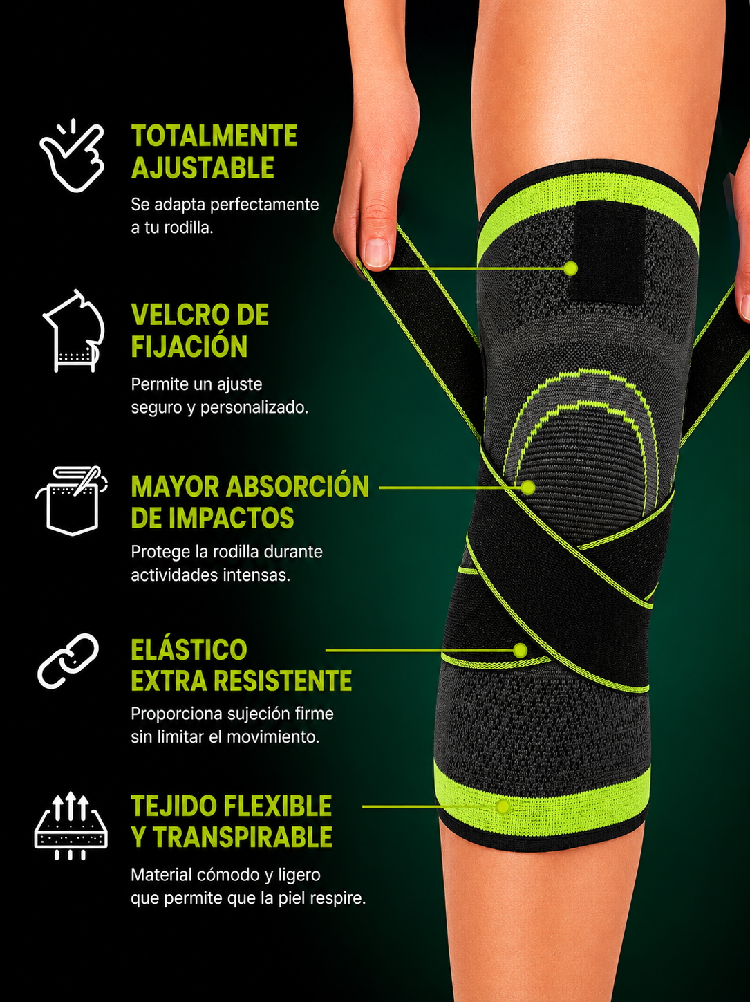 RODILLERA AJUSTABLE - FlexGuard 360™
