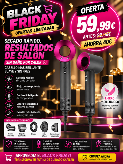 SilkAir Pro™ – Secador Iónico 5 en 1